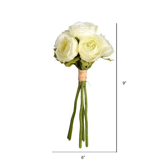 Mini White Artificial Ranunculus Bundle